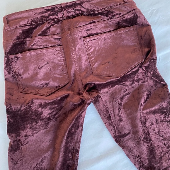PAIGE Old Rose 🌹 Velvet skinny jeans - Picture 2 of 4